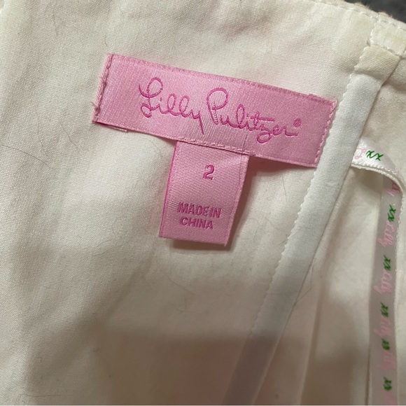 Lilly Pulitzer strapless floral dress size 2 - Picture 5 of 7